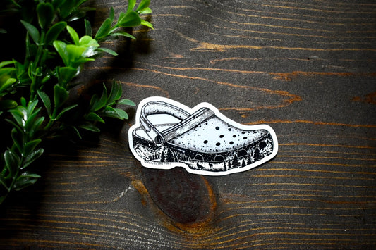 Adventure Croc Sticker