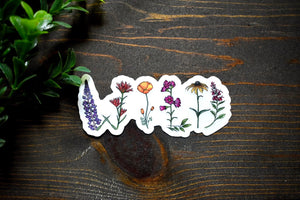 WILD Wildflower Sticker