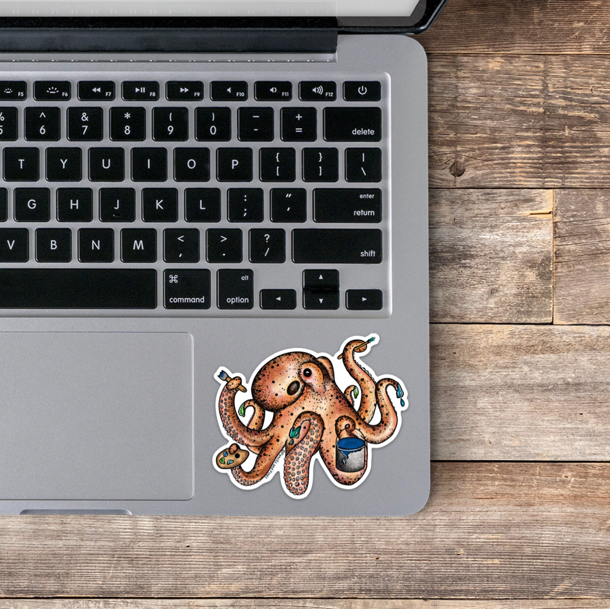 Octopaint Octopus in Color Sticker