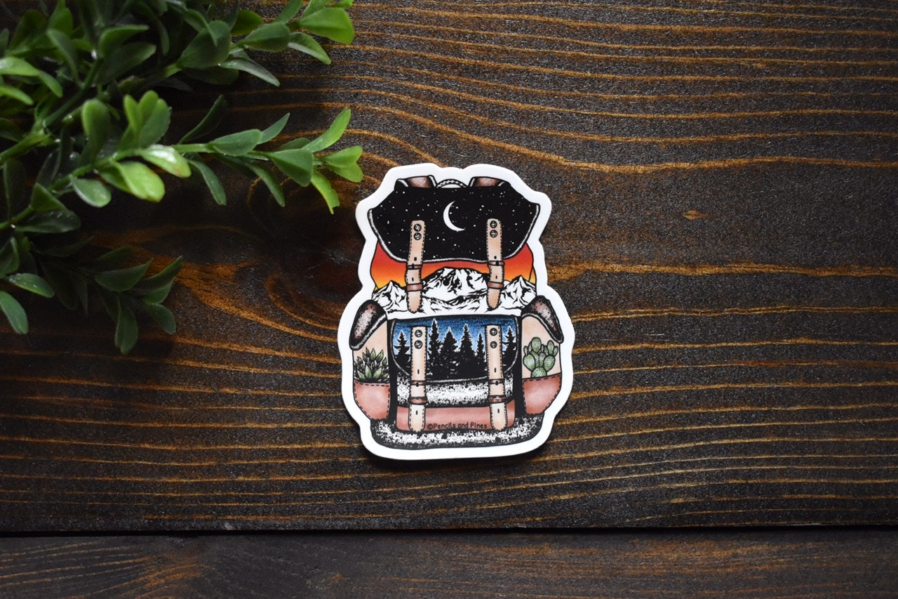 Adventure Backpack Sticker