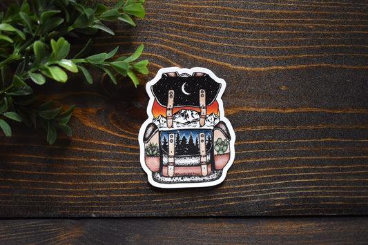 Adventure Backpack Sticker