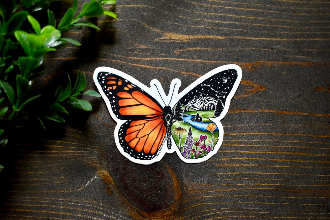 Monarch Butterfly Sticker