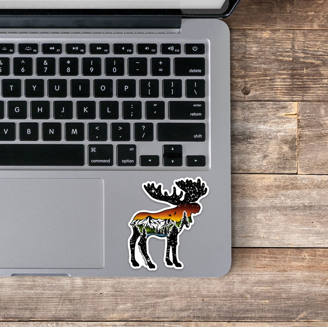 Mountain Moose Sticker