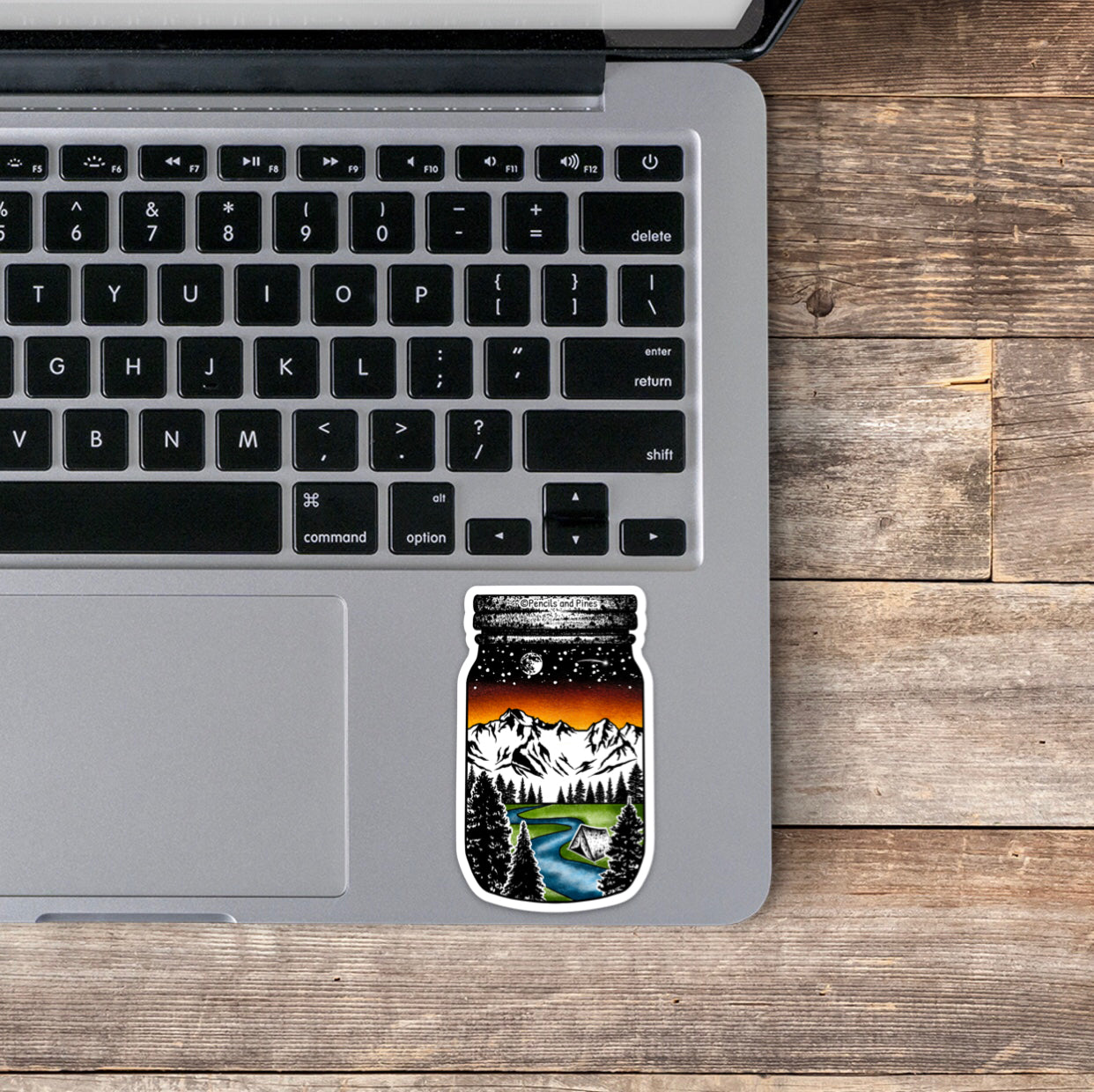 Mason Jar Night With Nature Sticker