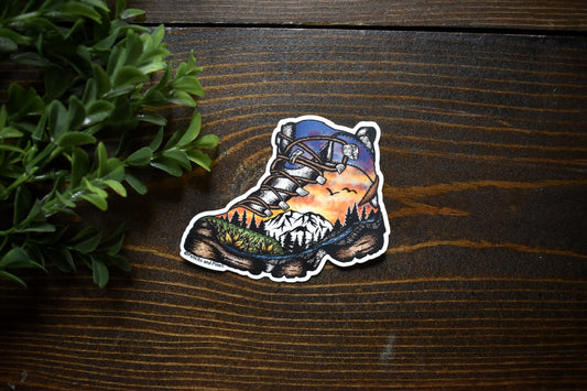 Hiking Boot Sticker