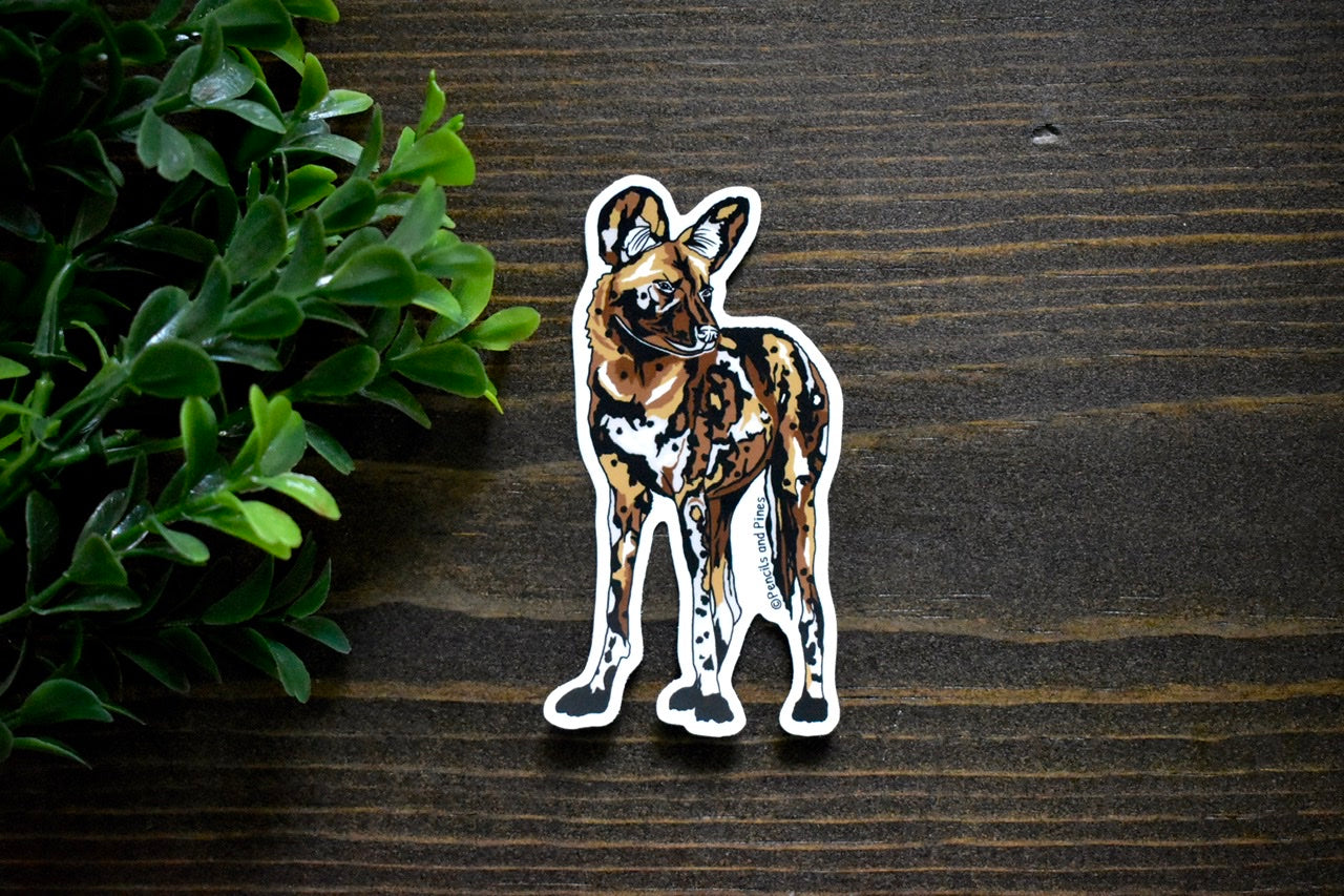 African Wild Dog Sticker