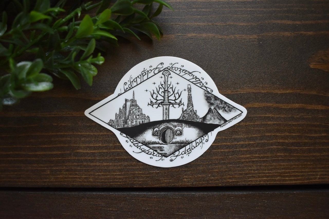 Middle Earth Sticker