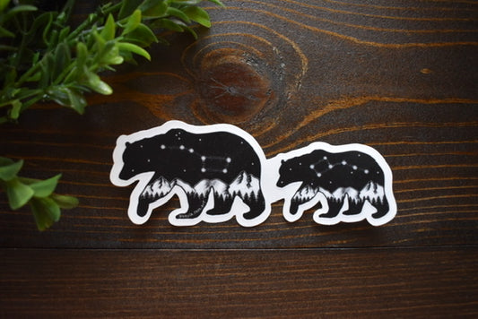 Wholesale Mama and Baby Bear Constellation Sticker