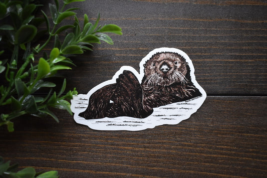 Sea Otter Sticker