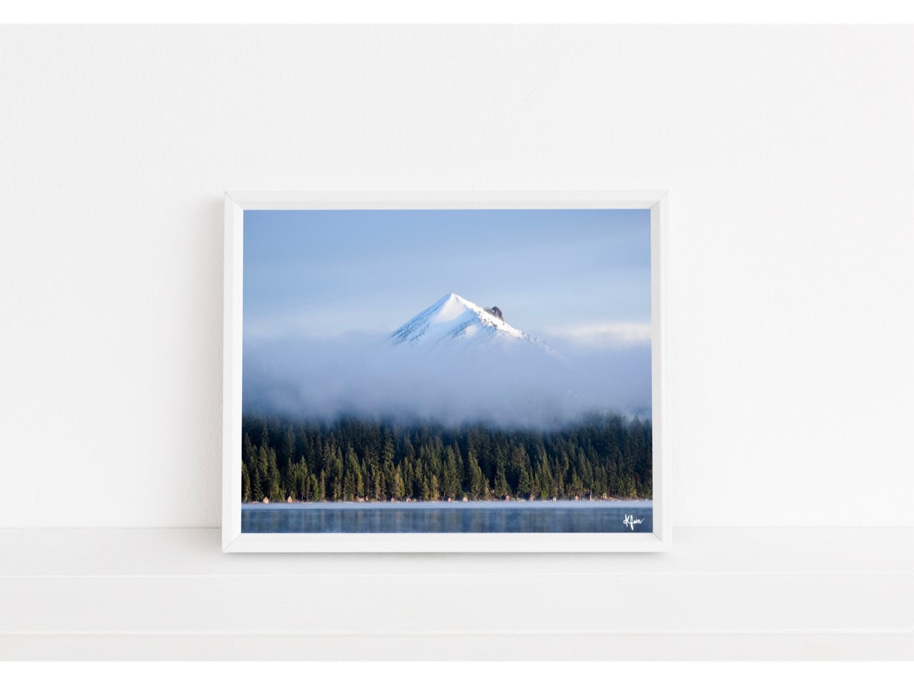 Mt McLoughlin Morning Print