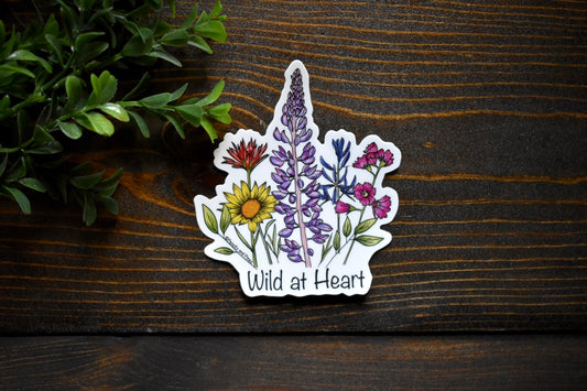 ‘Wild At Heart’ Oregon Wildflower Sticker