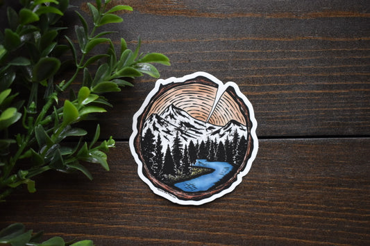 Tree Rings Sticker