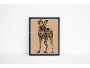 African Wild Dog - Open Edition Print