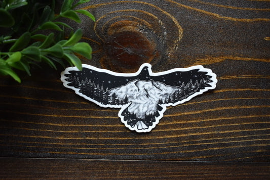 Wholesale Heart of the Mountains Hawk Sticker